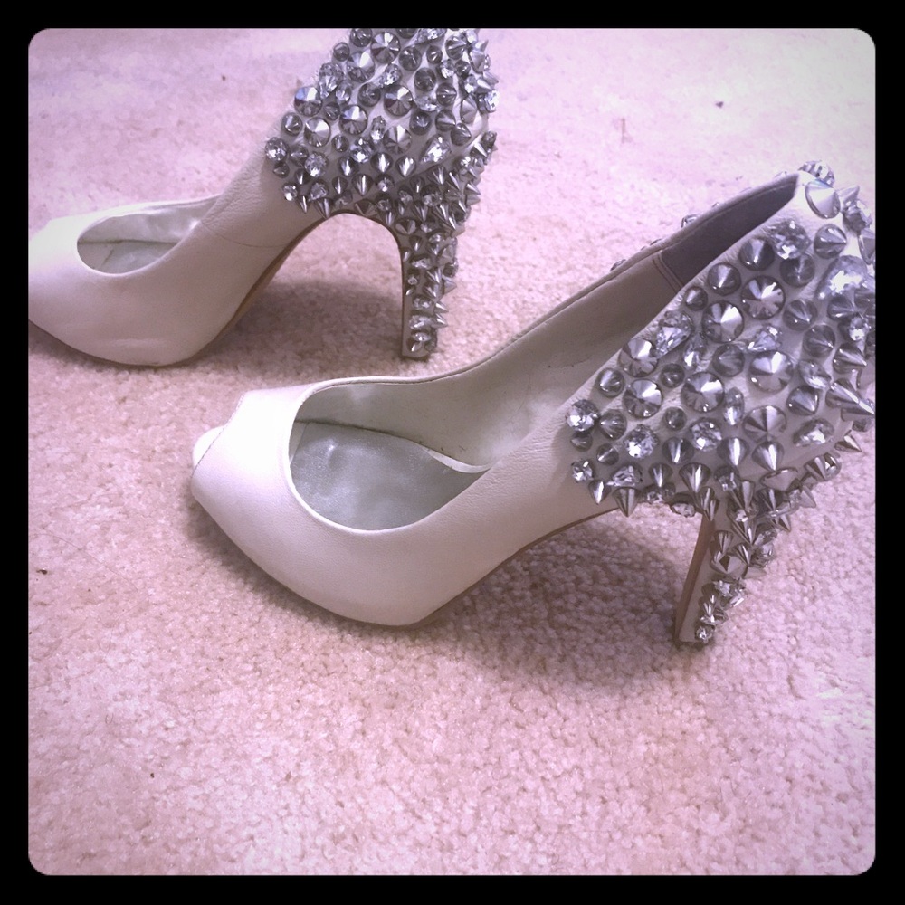 Michael Lorimer peep toe pumps
